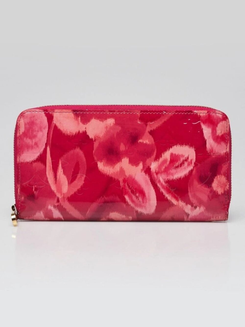 Louis Vuitton Limited Edition Rose Indien Monogram Vernis Ikat Zippy Wallet